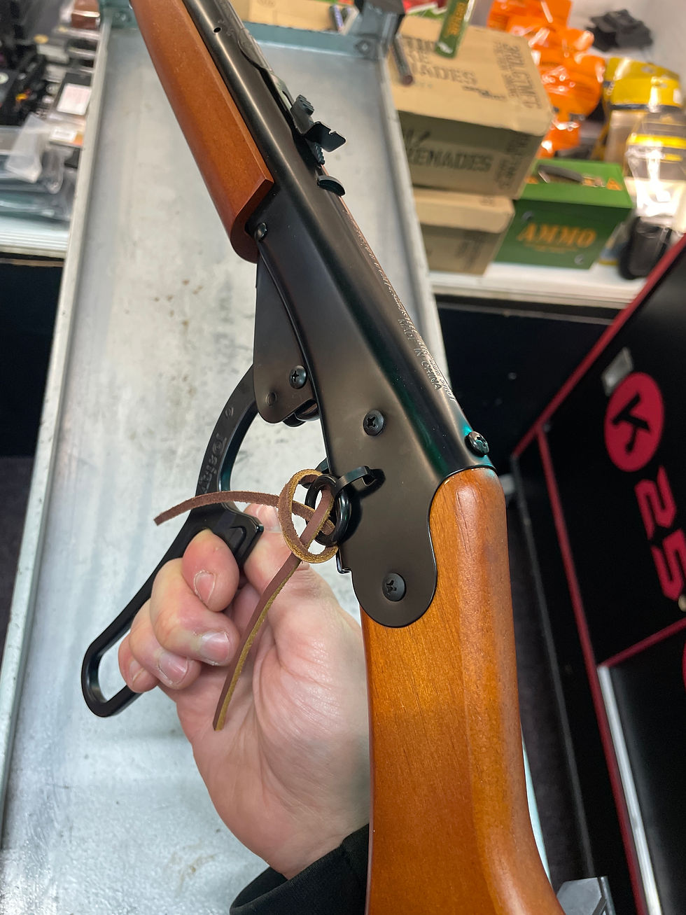 Thumbnail: Daisy Red Ryder spring rifle