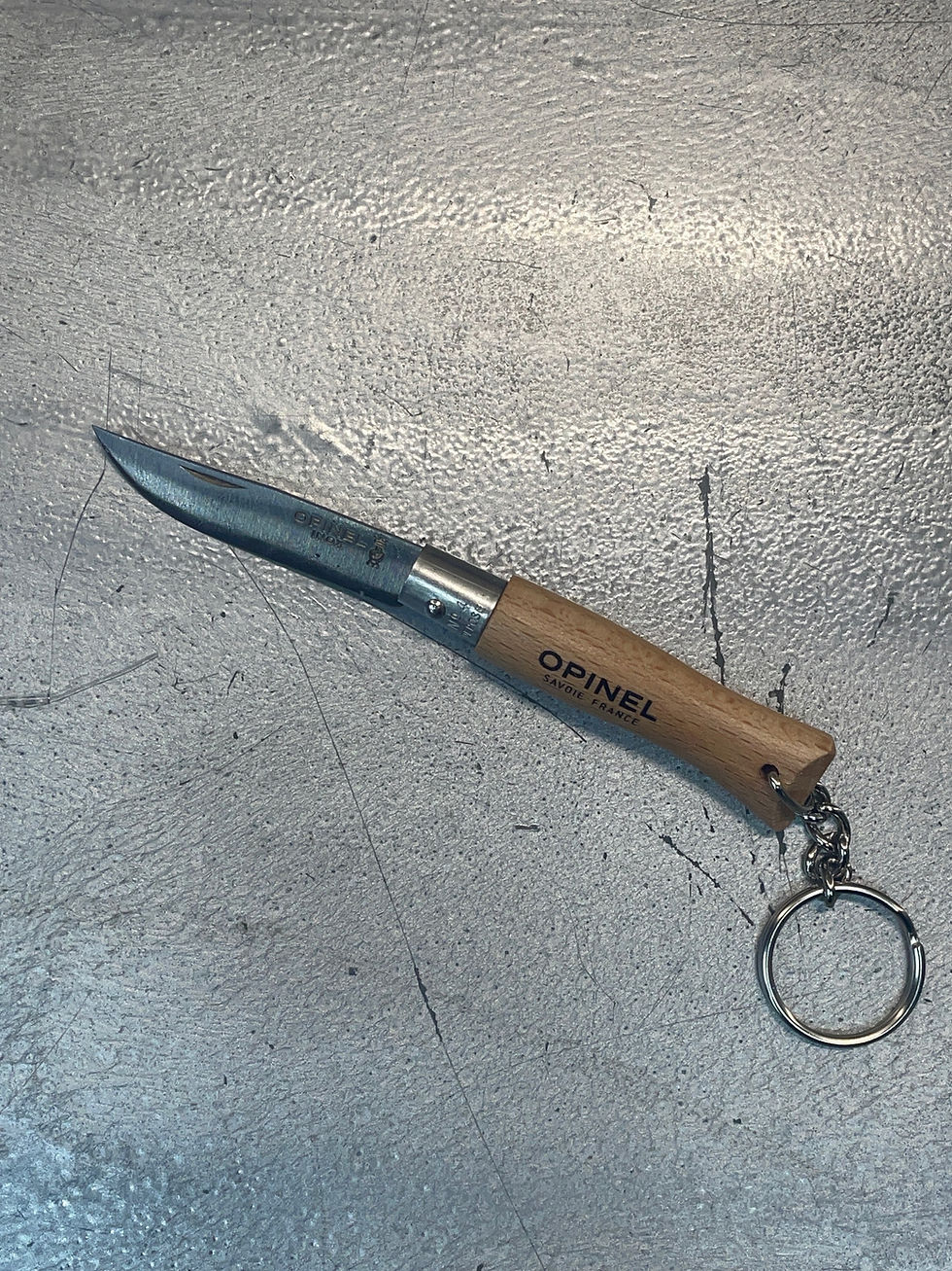 Thumbnail: Opinel No4 non lock keyring knife 5cm