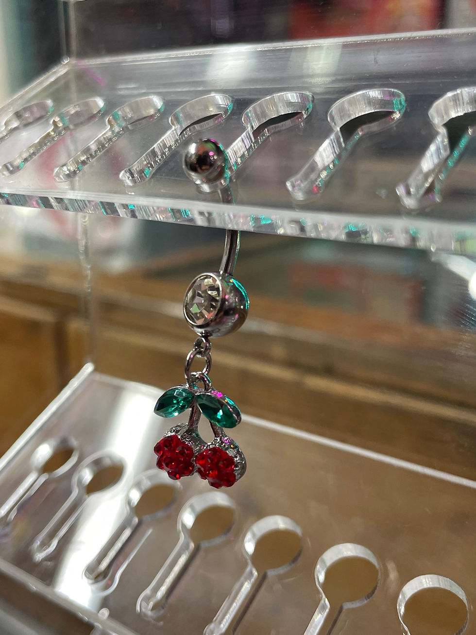 Thumbnail: Surgical Steel cherry belly bar