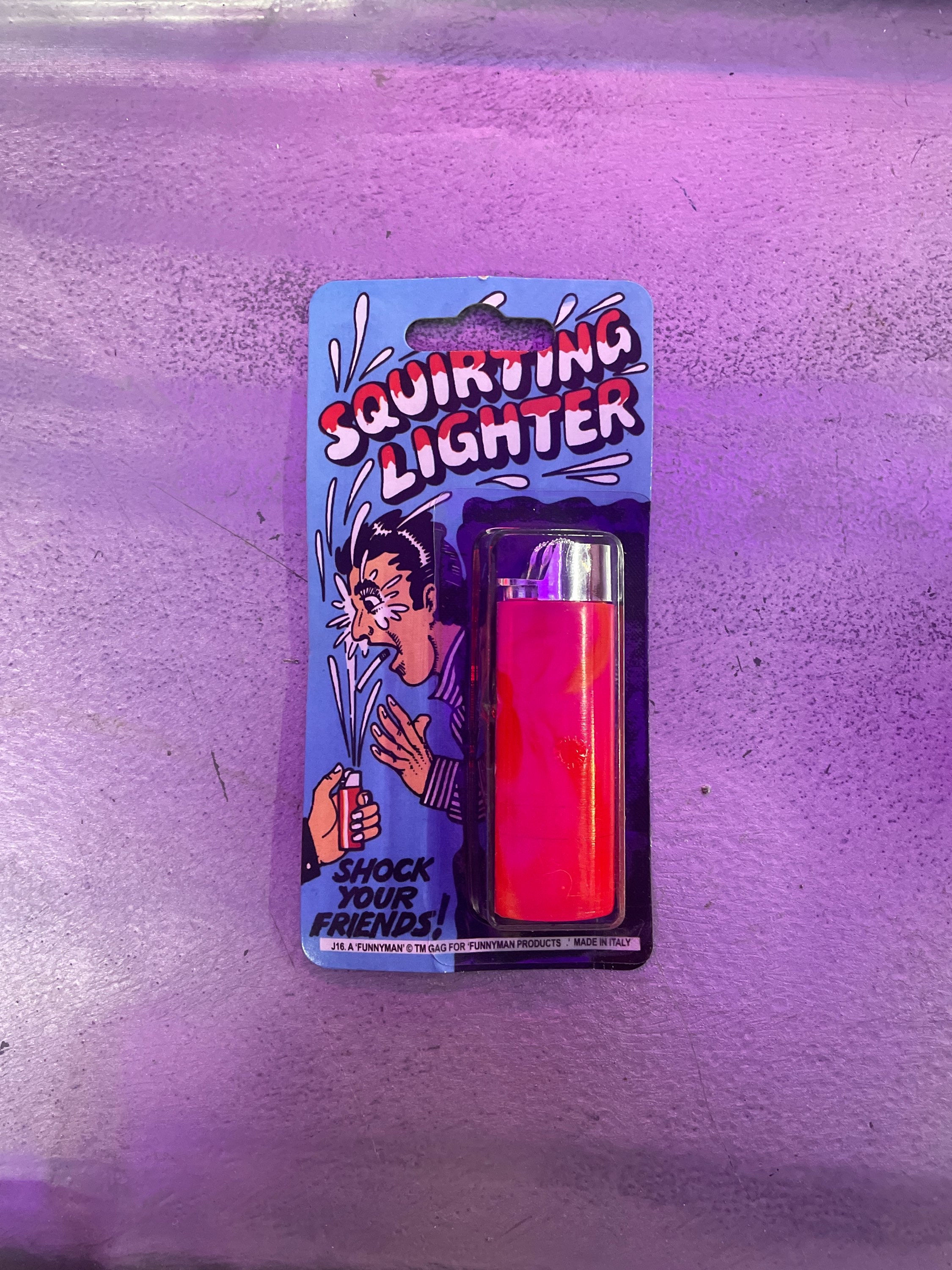 Squirting lighter joke