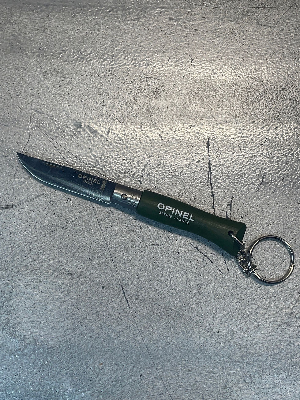 Thumbnail: Opinel No4 non lock keyring knife 5cm