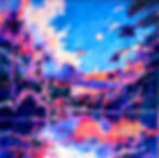 Expressive Sunset Landscape