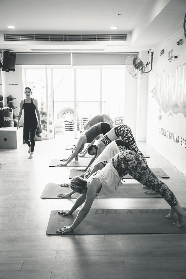 Yoga session with Cecile Trentini Yoga session with Cecile Trentini