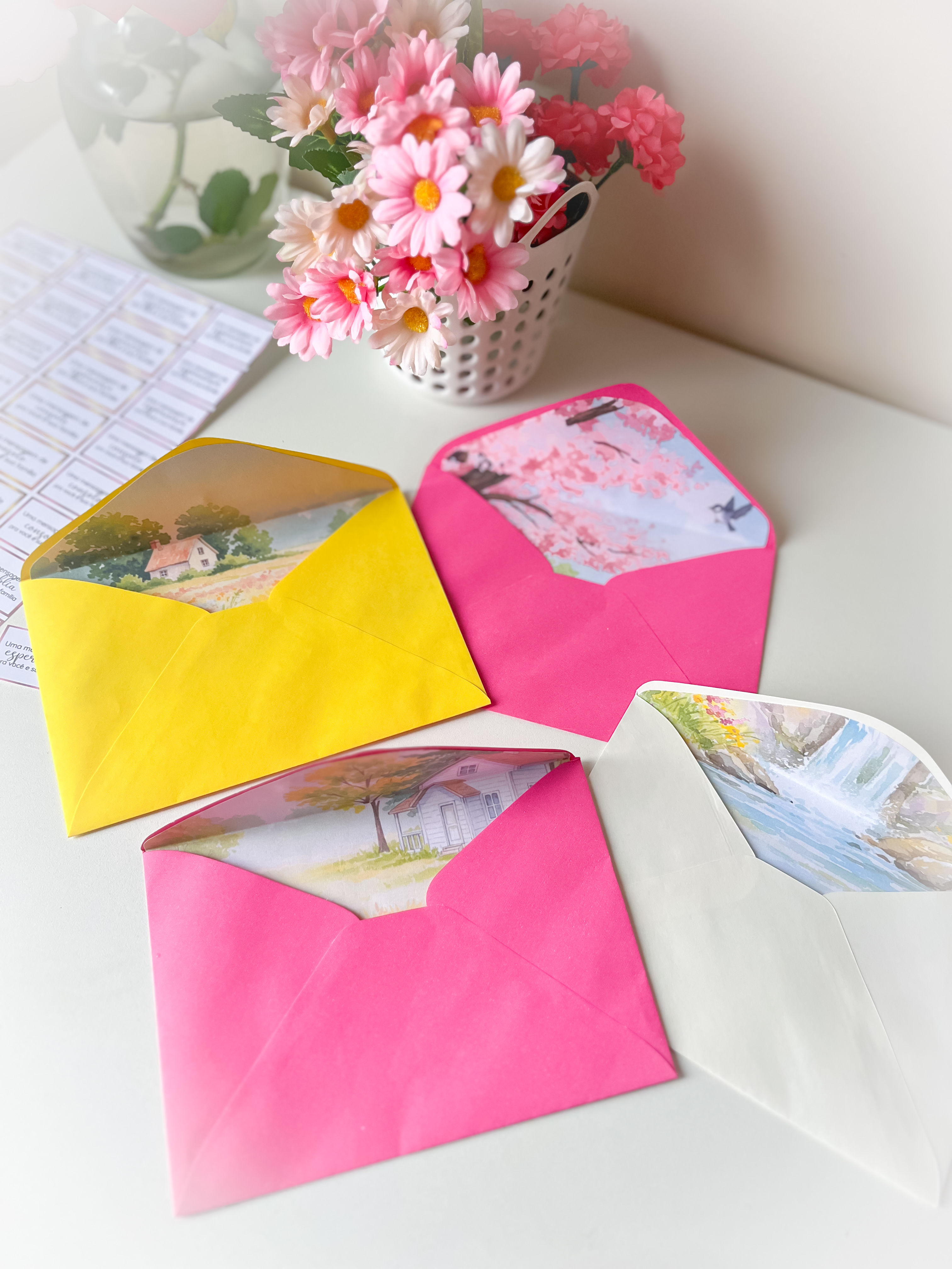 Imagens pra dentro de envelopes