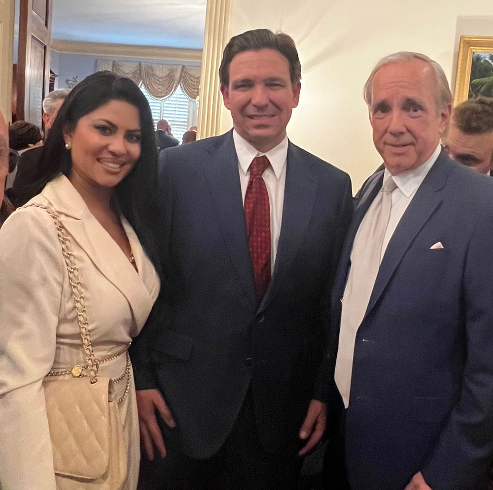 Lucy Morillo, Gobernador Ron DiSantis y Ed Wegel