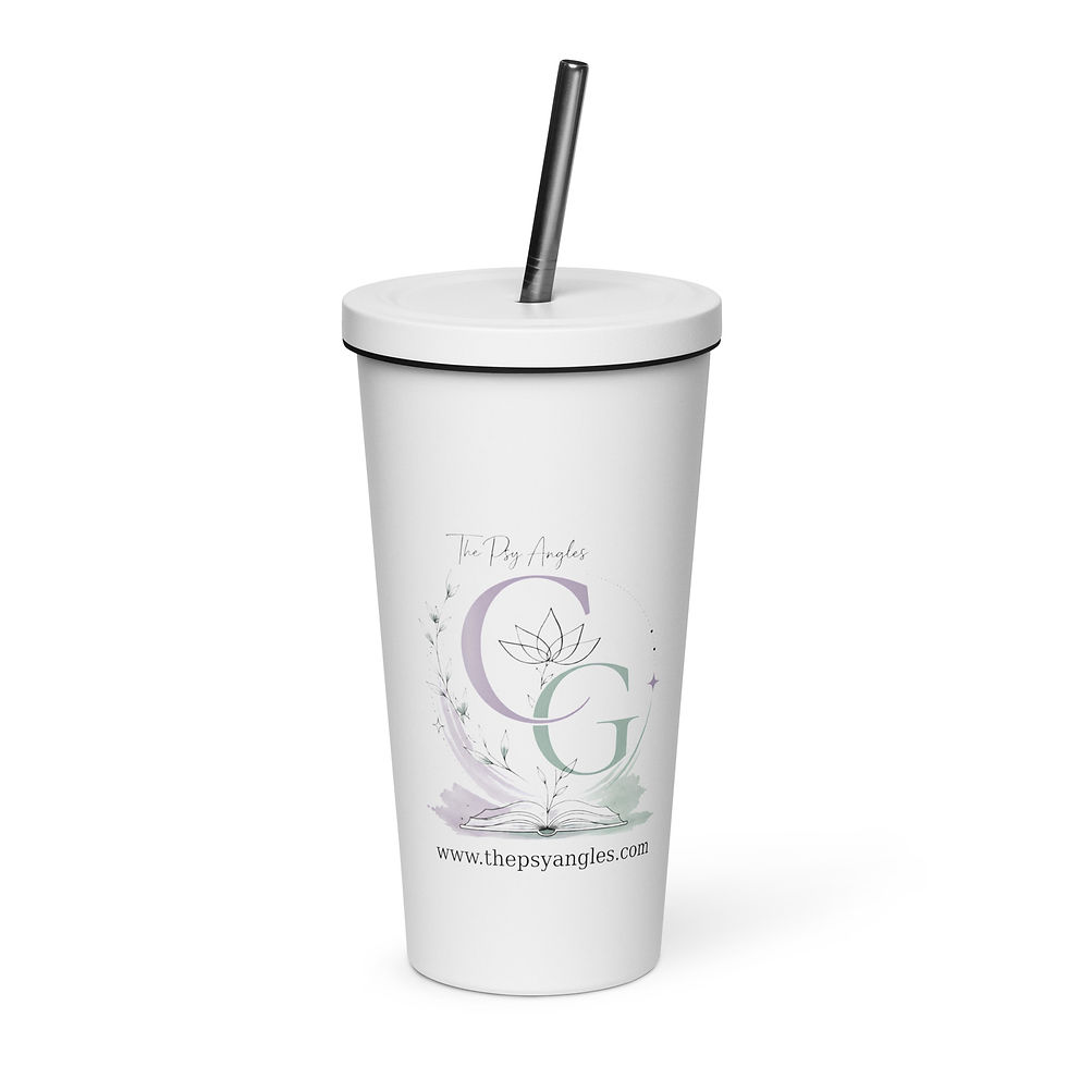 Thumbnail: Insulated tumbler with a straw - PERSONALISED