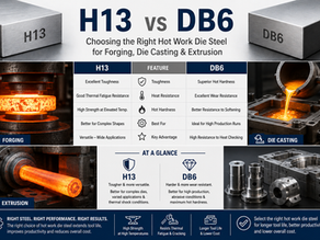 H13 vs DB6: Choosing the Right Hot Work Die Steel for Forging, Die Casting & Extrusion