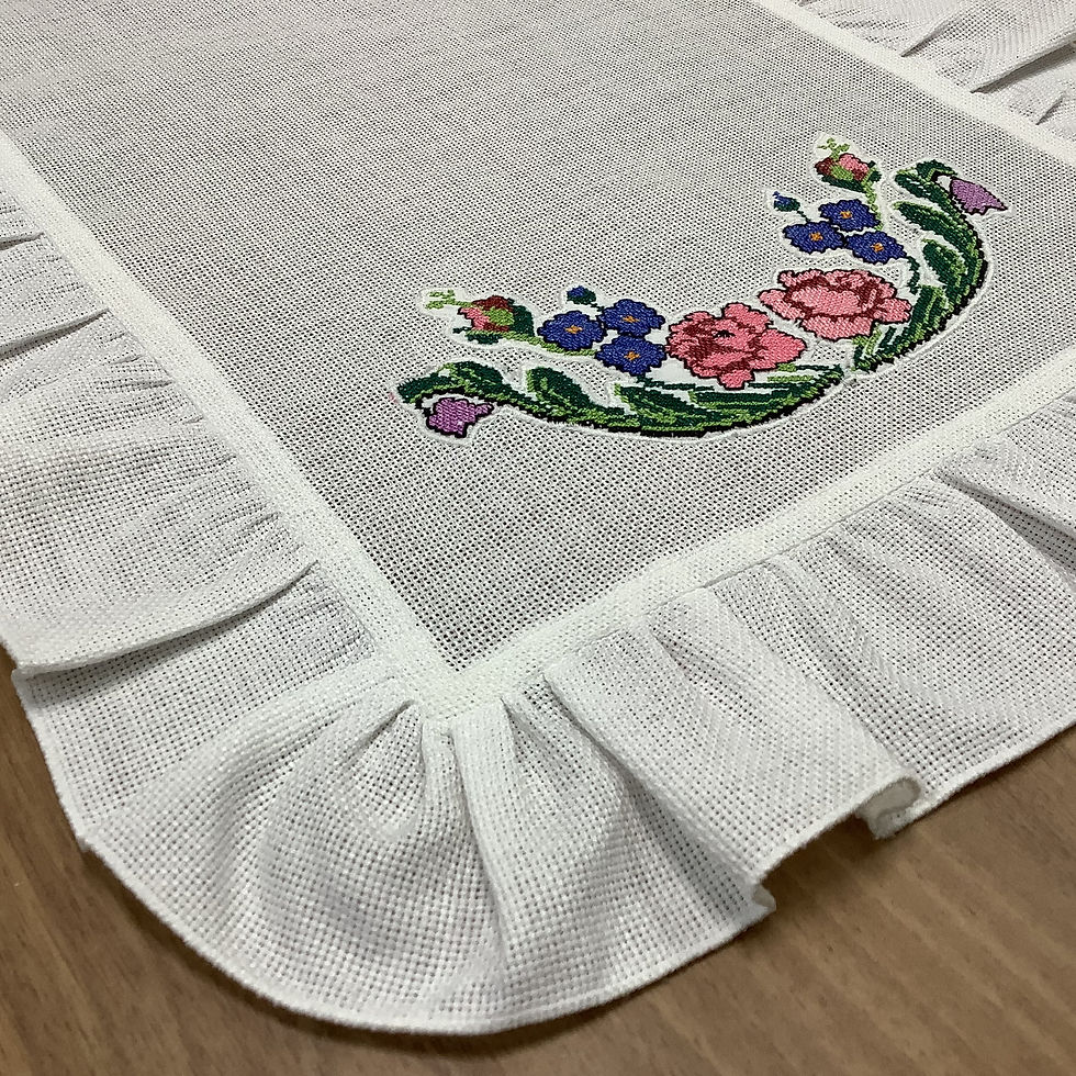 Küçük resim: Kaneviçeli & Dantelli Ranır - 45*90 cm (R-3569)