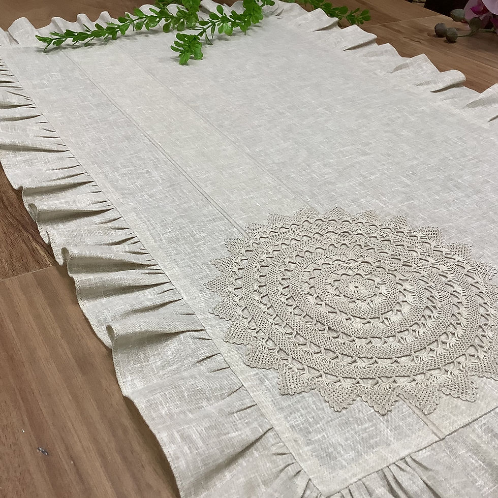 Küçük resim: Dantelli Runner -45*150 cm
