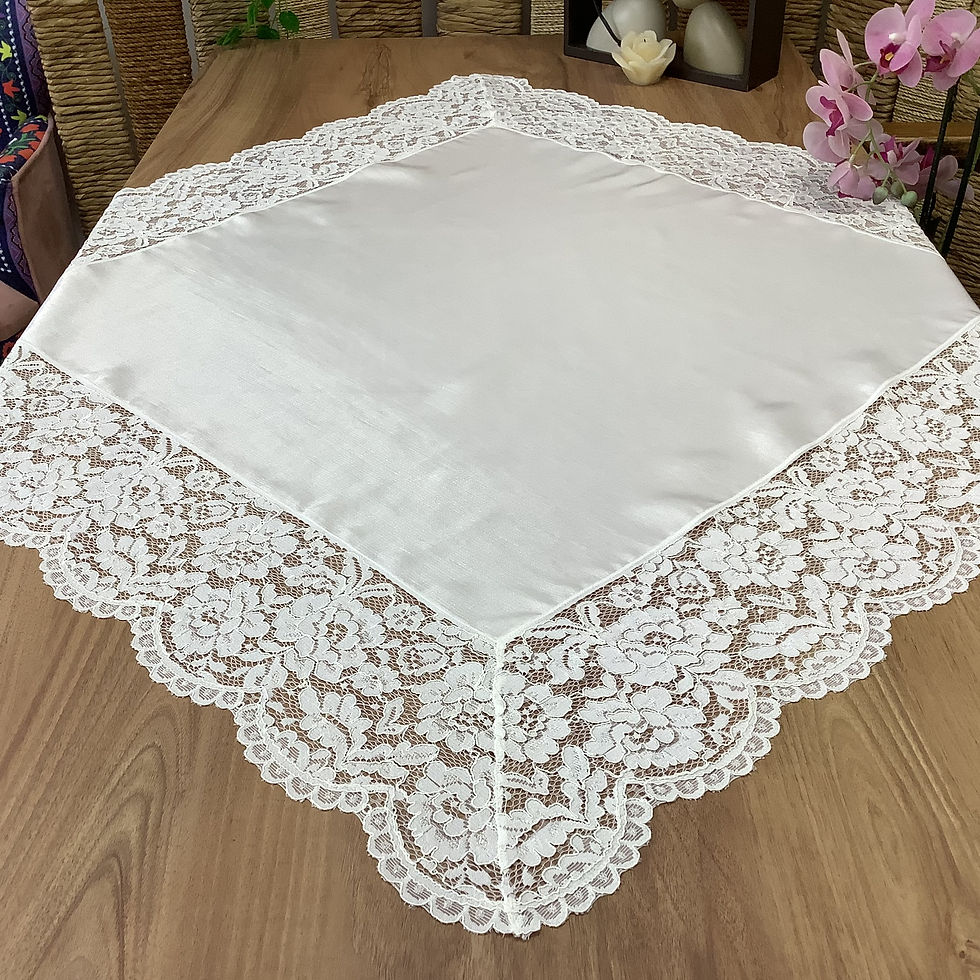 Küçük resim: Dantelli Bohça -105*105 cm