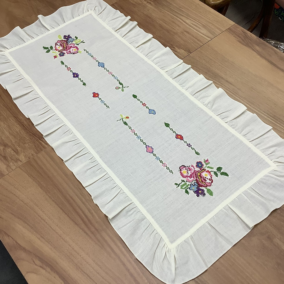 Küçük resim: Kaneviçeli & Fırfırlı Ranır -45*90 cm (R-3875)