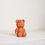 Miniature : Ourson Marbré Blanc/Terracotta