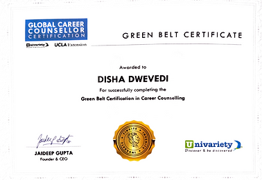 Green Belt Certification in Career Counselling