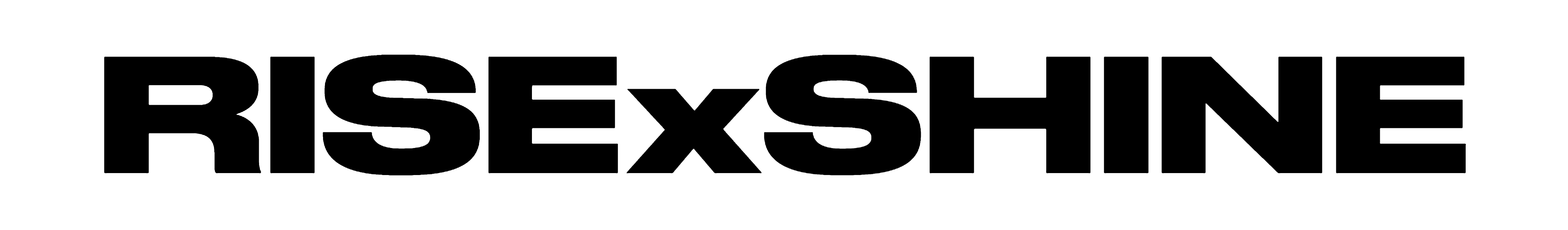 RISExSHINE Logo White Frame w Black Lett