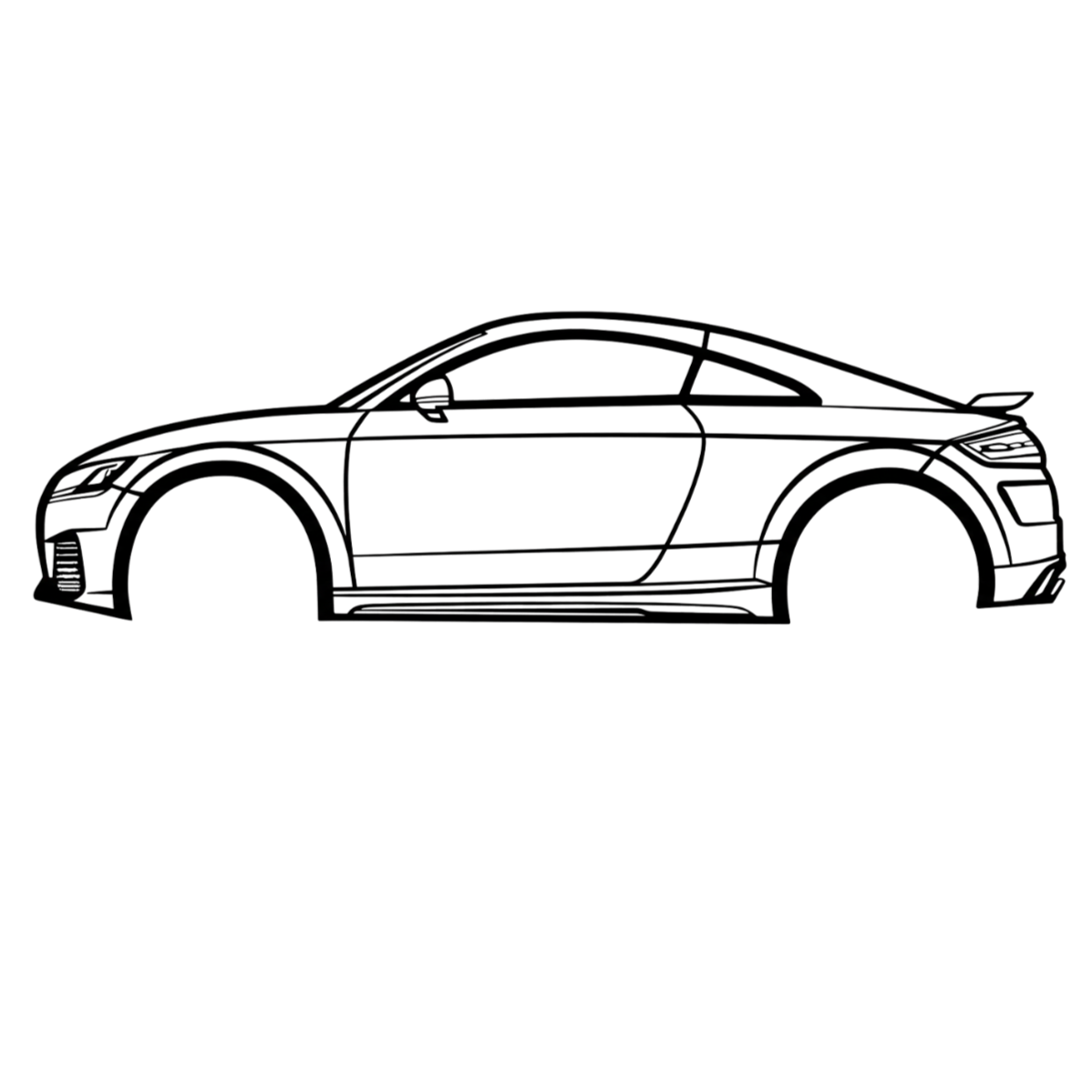 Audi TTRS silhouette 1200MM