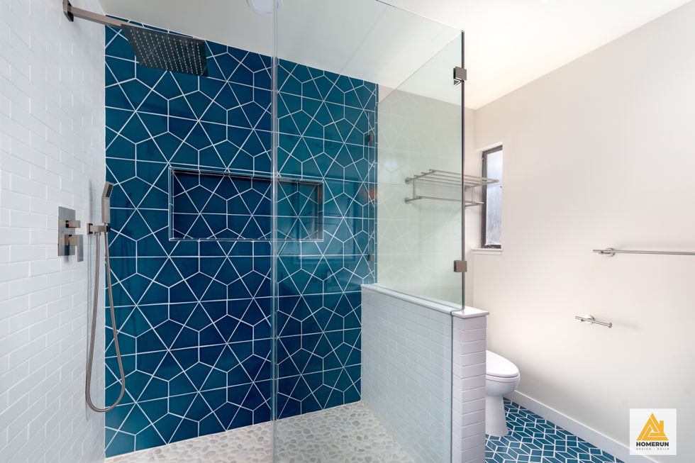 Master bathroom remodel Fireclay tiles