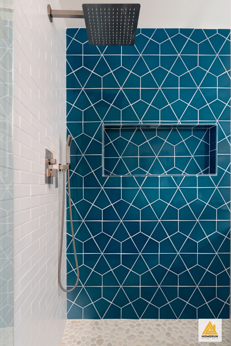 Master bathroom remodel Fireclay tiles hexagon