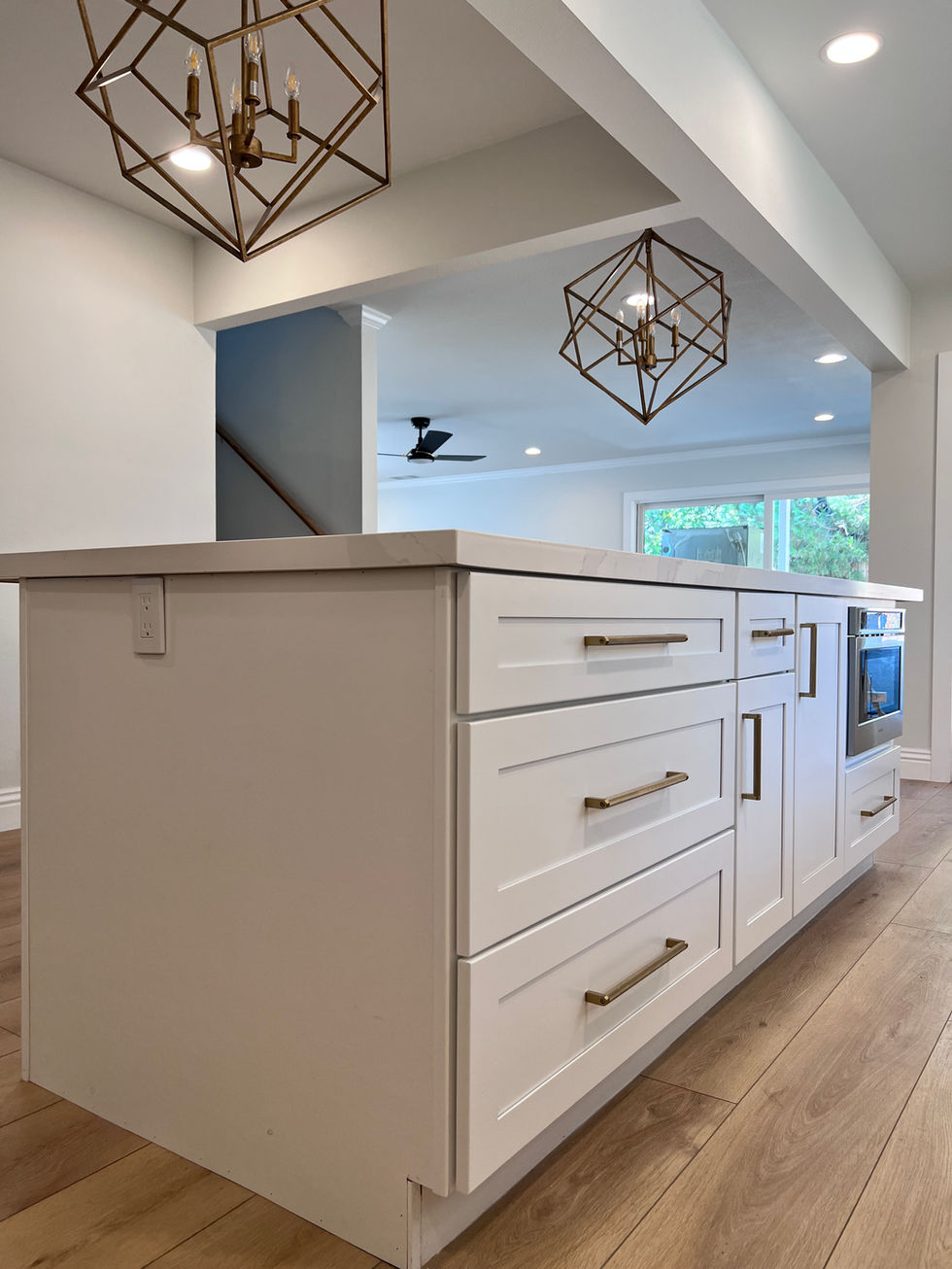 Kitchen remodel expansion big island