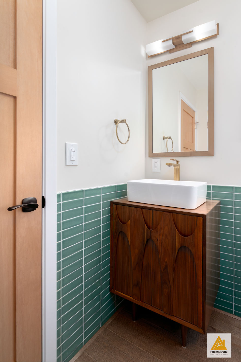 Bathroom remodel powder room Vessel sink