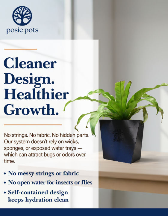 Thumbnail: Small 3" Twisted Square Posie Pot