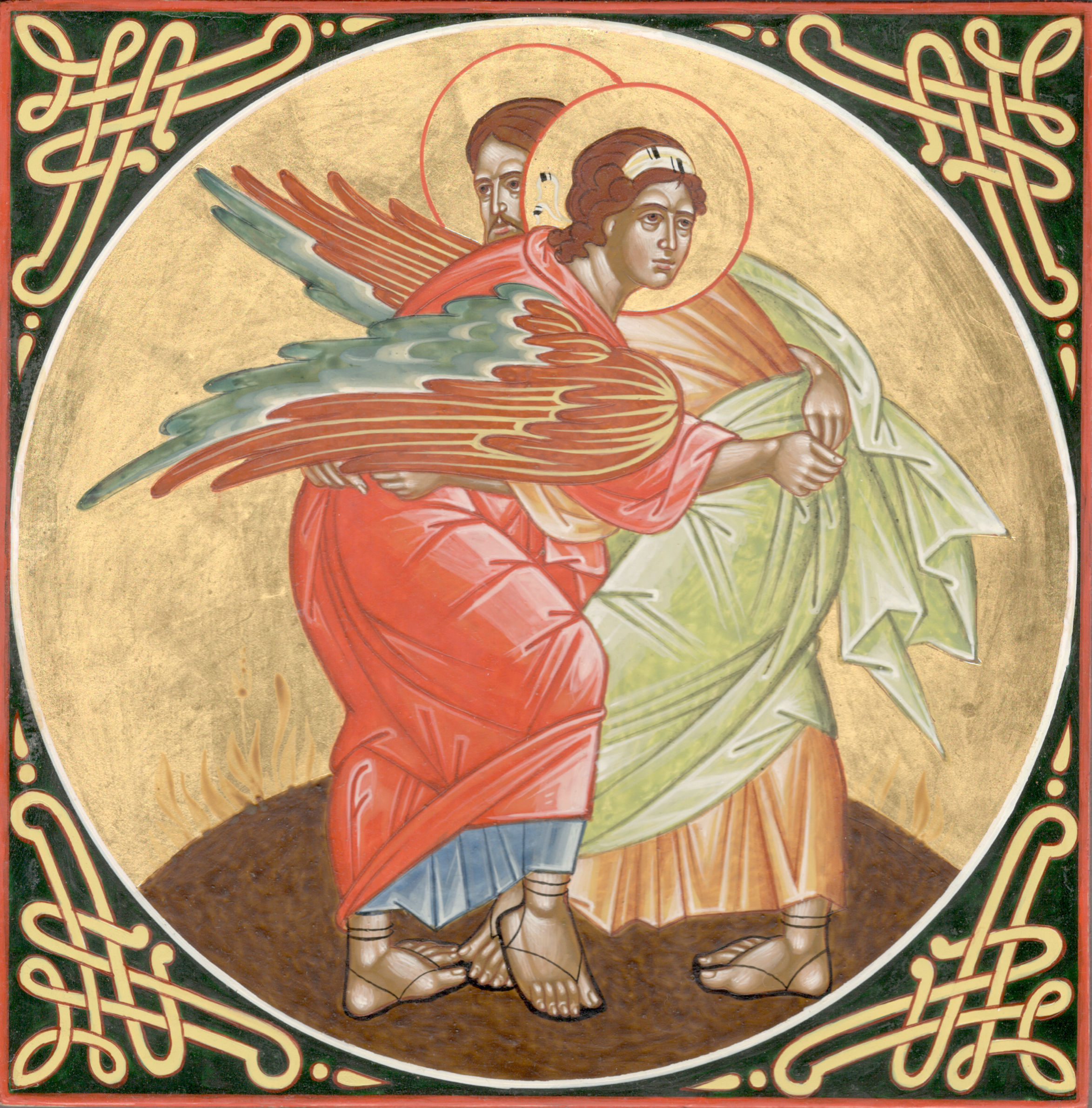 Icon - Jacob's fight with the angel