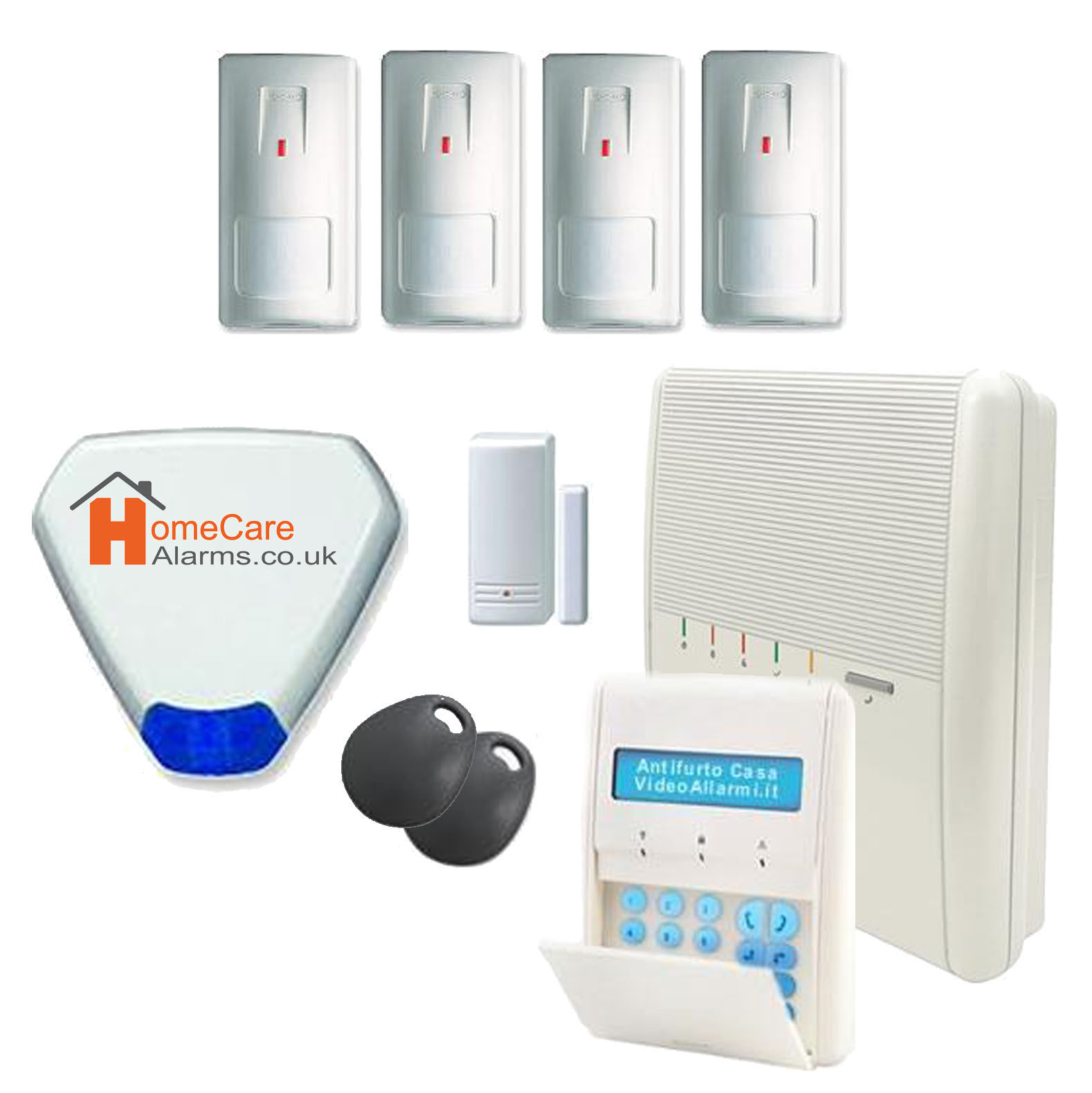 5 Zone Agility Alarm System Kit Installed