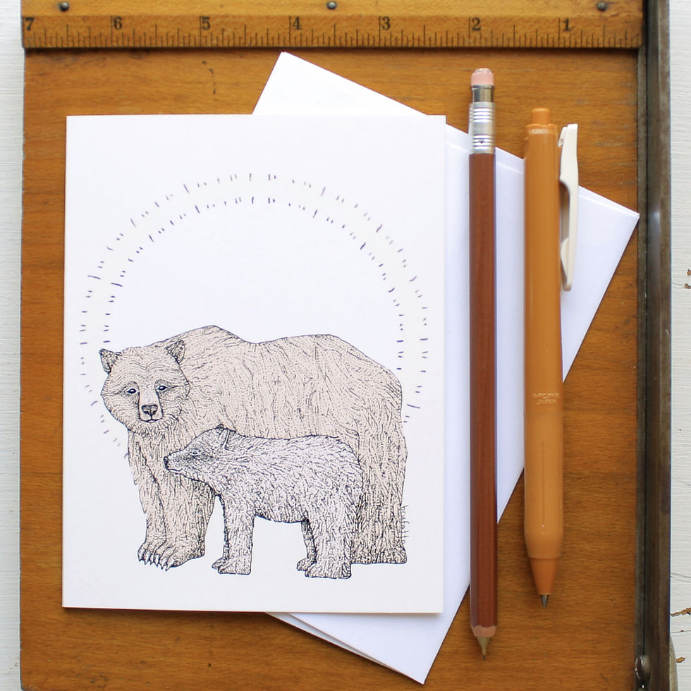 Thumbnail: Bear and Cub - New Baby or Mother's Day Card