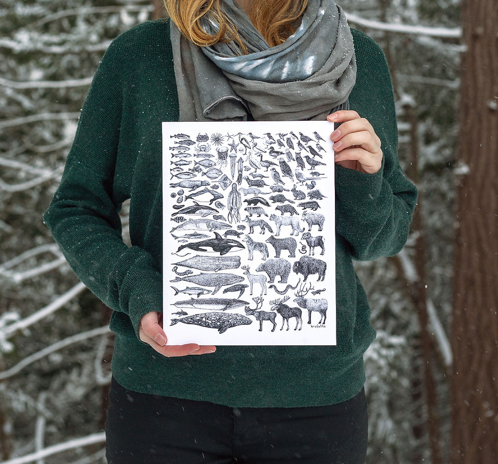 Thumbnail: 100 Species of BC - Animal Chart Print