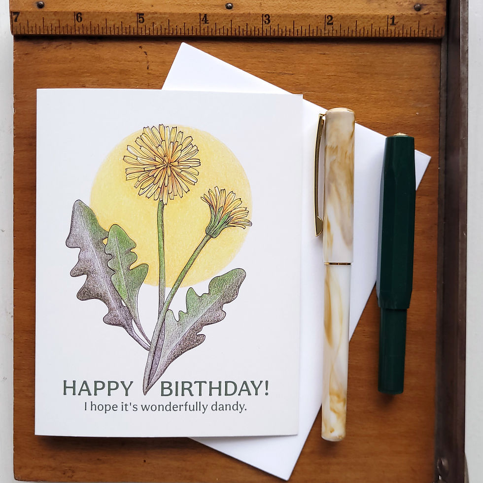 Thumbnail: Dandy Birthday - Dandelion Card