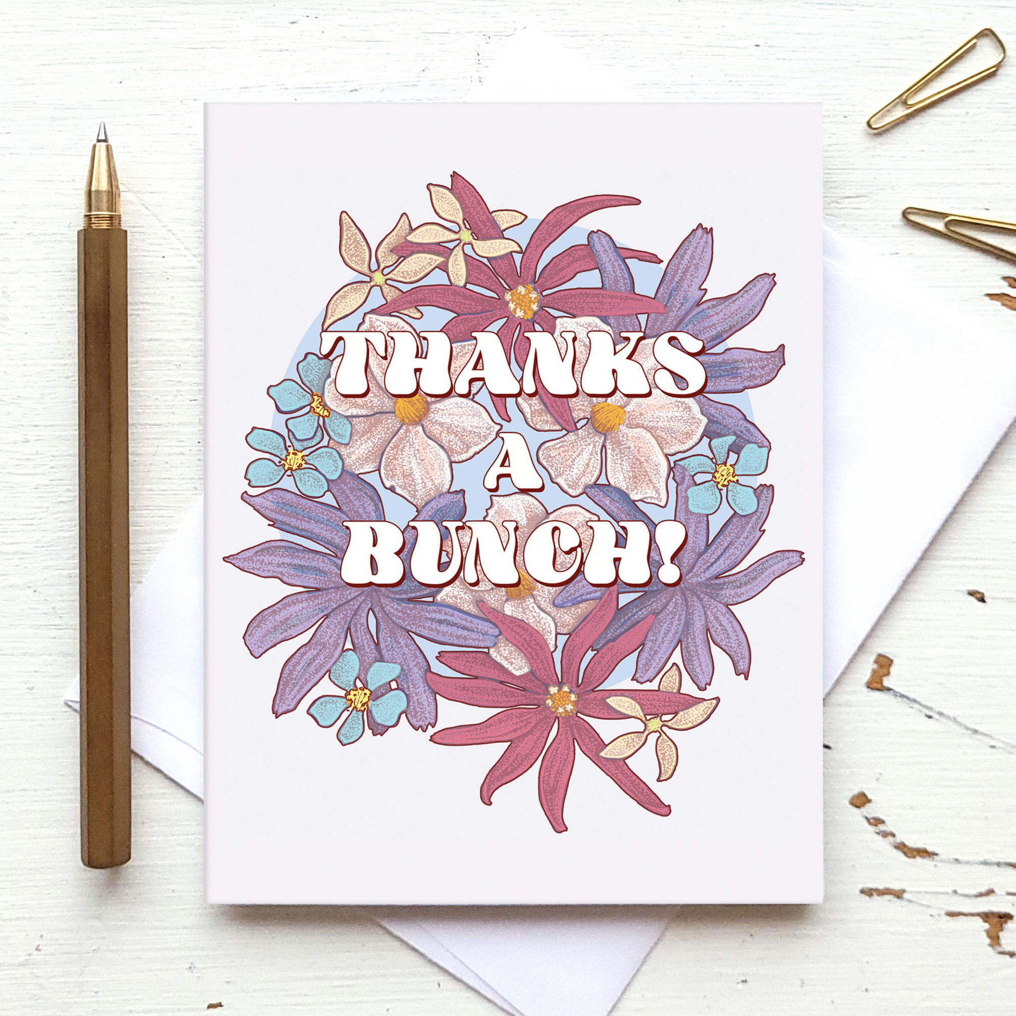 Thanks a Bunch - Wildflowers Thank You Card
