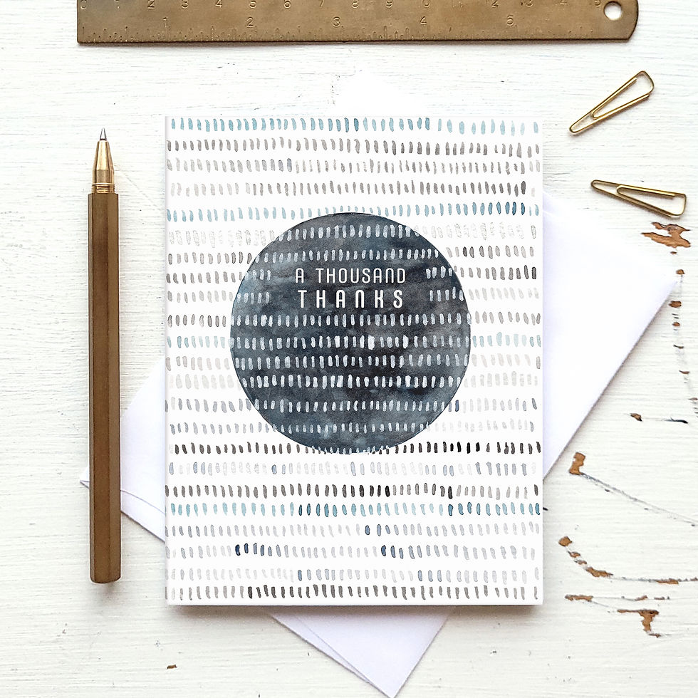 Thumbnail: 1000 Thanks - Thank You Card