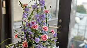 N FＤ資格検定1級試験出題テーマ「新古典的」「ほぐれた装飾的花束」「流れるようなブーケ」