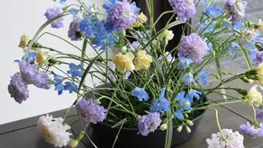 NFD1級試験テーマ「相互に入り交じって」「流れるようなブーケ」