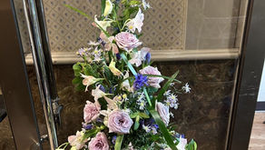 NFD資格検定1級テーマ「新古典的」「ほぐれた装飾的花束」「流れるようなブーケ」