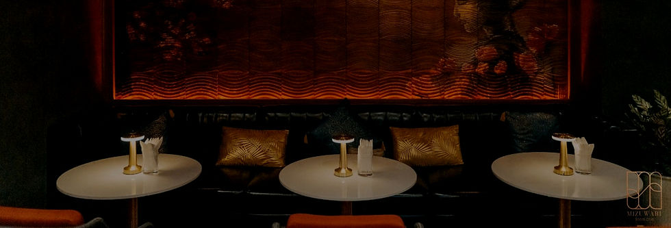 Elegant bar lighting