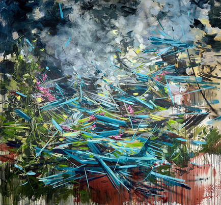 Catalyst, chaos, starting over, contemporary painting