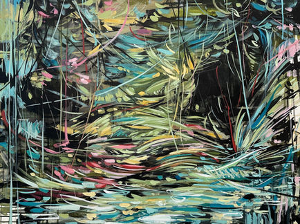 You Know The Way Home,
contemporary painting, abstraction, abstract painting, New Orleans artist, abstract landscape