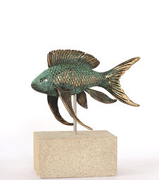 art bronze sculpture Fairy Basslet fish by catherine Anderson
