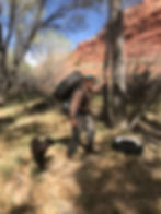 Packing tires out of the Escalante 60+ pounds