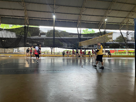 Oitavas da peteca feminina na Olimpíada UFU 2024 contam com clima chuvoso e partidas descomplicadas