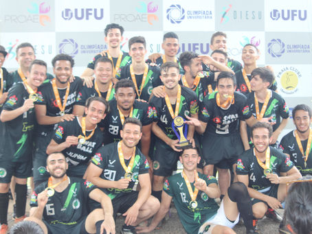Fisioterapia é campeã do futebol de campo da Olimpíada UFU 2023; Engenharia UDI fica com vice