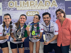 Medicina supera Agrárias e é pentacampeã da peteca feminina na Olimpíada UFU 2024