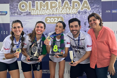 Medicina supera Agrárias e é pentacampeã da peteca feminina na Olimpíada UFU 2024