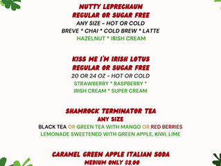March Featured Drinks
