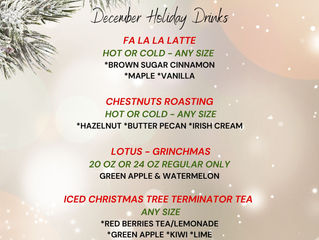 December Holiday Drinks