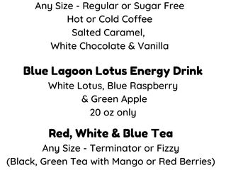 July Featured Drinks - Summer Daily Deals