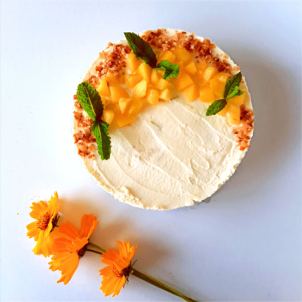 Торта с манго и маскарпоне