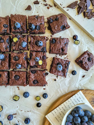 Шоколадово Брауни с боровинки