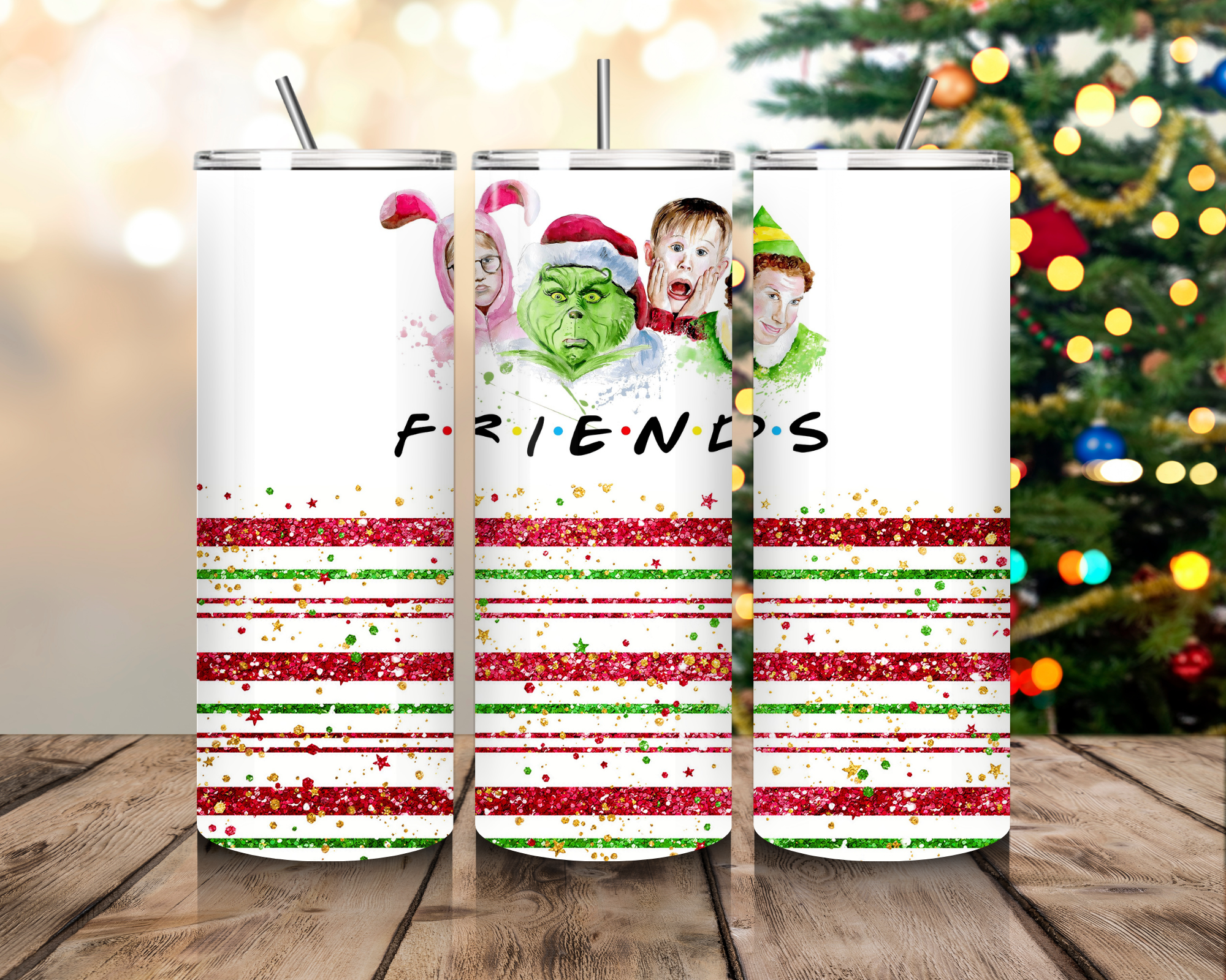 Friends Christmas Tumbler - 20 oz