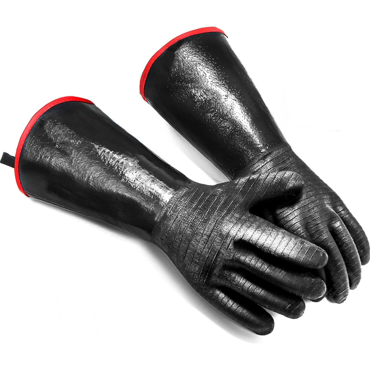 Heat Resistant Gloves for Grill BBQ, Waterproof Long Sleeve Pit Grill Gloves for